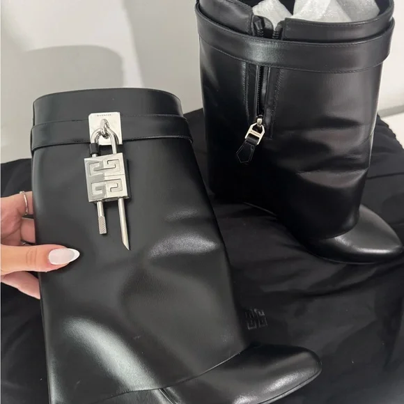 Givenchy Black Shark Boots - Picture 2 of 9